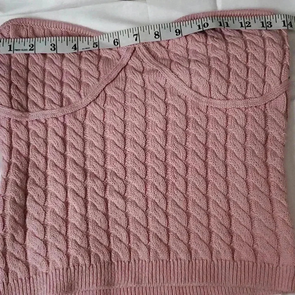 Tops - Cable knit tube top